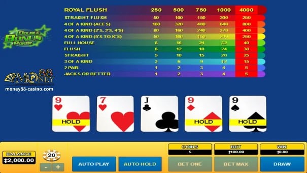 Money88 Online Casino-Video Poker 4