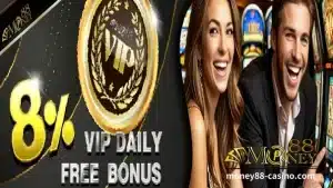 Money88 Online Casino VIP Daily Bonus 8% Libre
